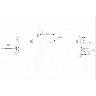 Смеситель для ванны Abber Rund AF8731B