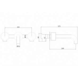 Смеситель для раковины Abber Weiss Kreis AF81122B