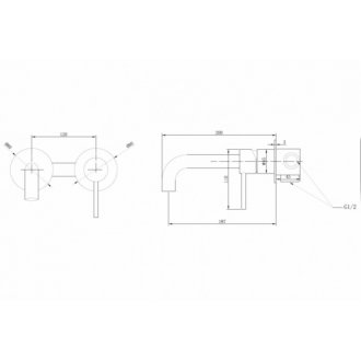 Смеситель для раковины Abber Wasser Kreis AF8112RG