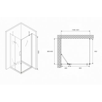 Душевой уголок Abber Zart AG08120-S91 120x90