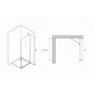 Боковая стенка Abber Zart S101 100 см