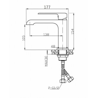 Смеситель для раковины Agger Magic A3002100