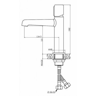 Смеситель для раковины Agger Slim A2202100