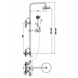 Душевая стойка Agger Thermo A2451200