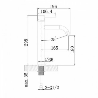 Смеситель для раковины Agger Zest A0712144