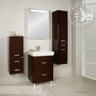 Мебель для ванной Акватон Америна Н 70 см темно-коричневая