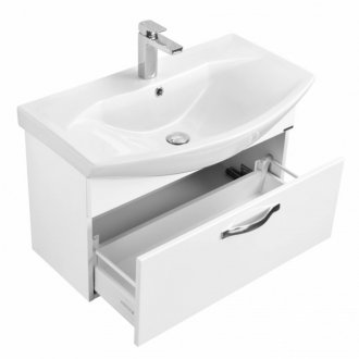 Мебель для ванной Акватон Ария 80 белый глянец