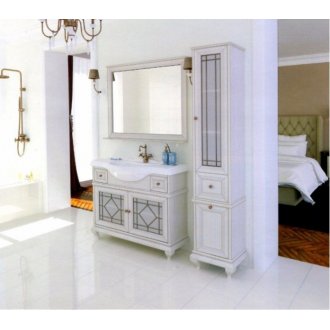 Мебель для ванной Акватон Беатриче 105 см слоновая кость патина