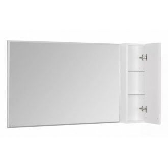 Зеркало со шкафчиком Акватон Диор 120 белое