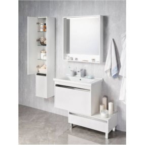 Мебель для ванной Акватон Капри 80 см белый глянец