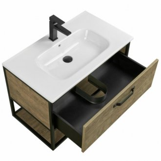 Мебель для ванной Акватон Лофт Фабрик 80V дуб кантри