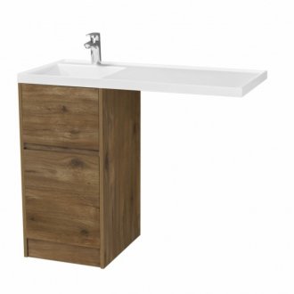 Мебель для ванной Акватон Лондри 105 дуб рустикальный левосторонняя