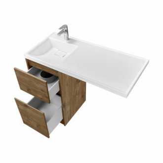 Мебель для ванной Акватон Лондри 105 дуб рустикальный левосторонняя