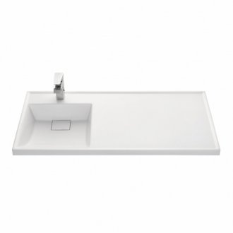 Мебель для ванной Акватон Лондри 120 дуб рустикальный/белая левосторонняя