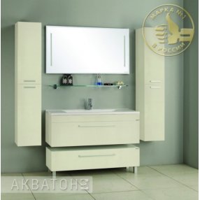 Мебель для ванной Акватон Мадрид М 120 см белая 1 ящик