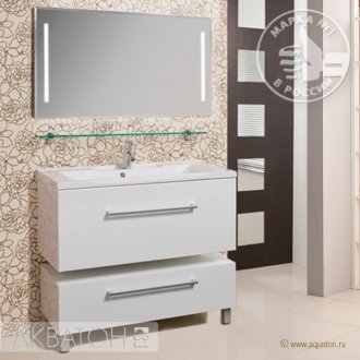 Мебель для ванной Акватон Мадрид М 100 см белая 1 ящик