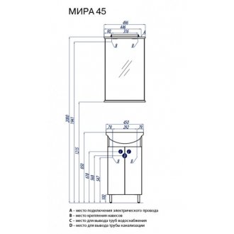 Мебель для ванной Акватон Мира