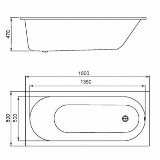 Ванна Alba Spa Supreme 180x80