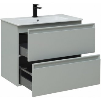 Мебель для ванной Allen Brau Eclipse 80 см светло-серый матовый