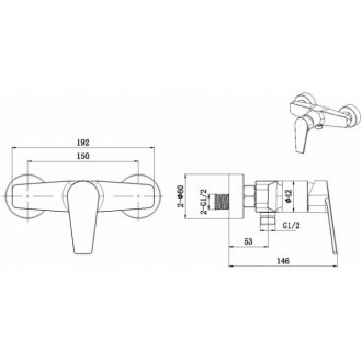 Смеситель для душа Allen Brau Eclipse 5.E1004-00