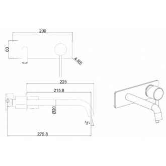 Смеситель для раковины Allen Brau Glotity 5.51004-31