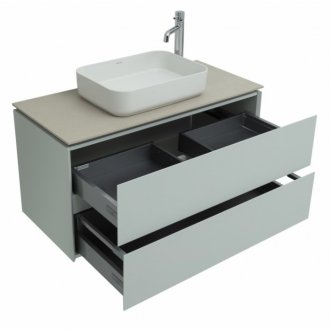 Мебель для ванной Allen Brau Infinity 100 см светло-серый