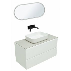 Мебель для ванной Allen Brau Infinity 100 см белый