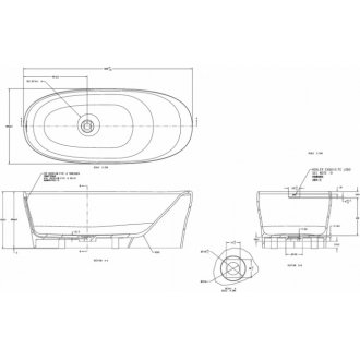 Ванна из искусственного камня Allen Brau Krion Neo XL 180x80