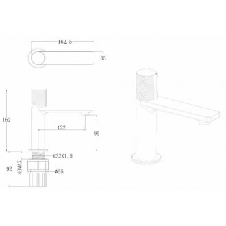 Смеситель для раковины Allen Brau Liberty 5.33001-00