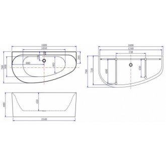 Ванна Allen Brau Priority 2.31005.20/AM 160x78