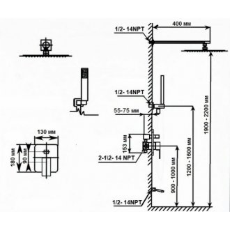 Душевая система ALMAes Weber TVZ-0806