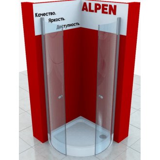 Душевой уголок Alpen Alpina Quadrant A160N 80x80