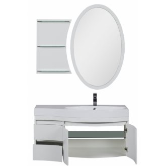 Мебель для ванной Aquanet Опера 115 R белая с дверцами