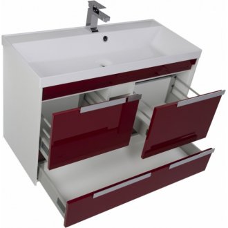Мебель для ванной Aquanet Тиволи 100 бордо
