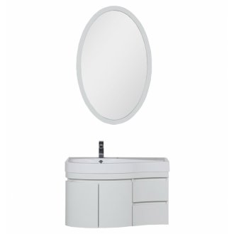 Мебель для ванной Aquanet Сопрано 95 L белая с дверцами