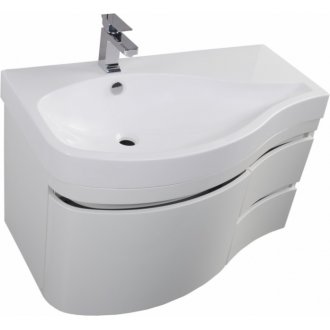 Мебель для ванной Aquanet Сопрано 95 L белая