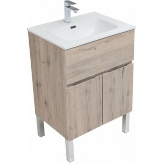 Мебель для ванной Aquanet Алвита New 60 напольная дуб веллингтон белый