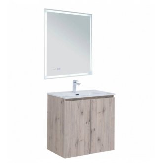 Мебель для ванной Aquanet Алвита New 70 с дверцами дуб веллингтон белый