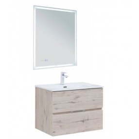 Мебель для ванной Aquanet Алвита New 70 с ящиками дуб веллингтон белый