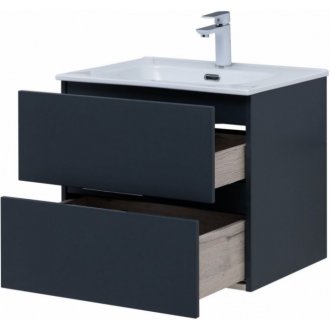 Мебель для ванной Aquanet Алвита New 60 с ящиками антрацит