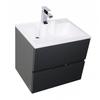 Мебель для ванной Aquanet Алвита 60 серый антрацит