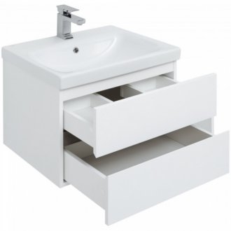 Мебель для ванной Aquanet Беркли 50 белая/дуб рошелье