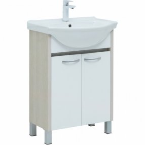 Мебель для ванной Aquanet Донна 60 белая/белый дуб