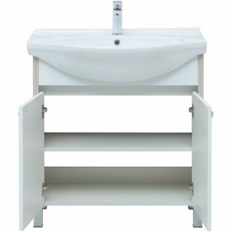 Мебель для ванной Aquanet Донна 80 белая/белый дуб