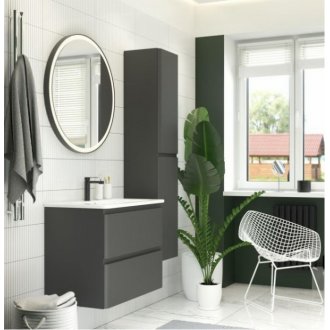 Мебель для ванной Aquanet Эмбер 80 черная