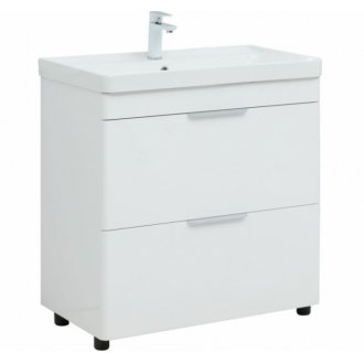Мебель для ванной Aquanet Ирис new 80 2 ящика напольная