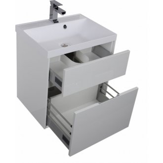 Мебель для ванной Aquanet Латина 60 белая с двумя ящиками