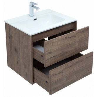 Мебель для ванной Aquanet Lino Flat 60 дуб веллингтон