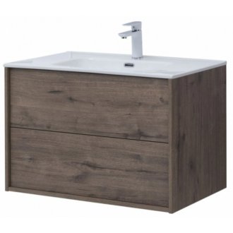 Мебель для ванной Aquanet Lino Flat 80 дуб веллингтон