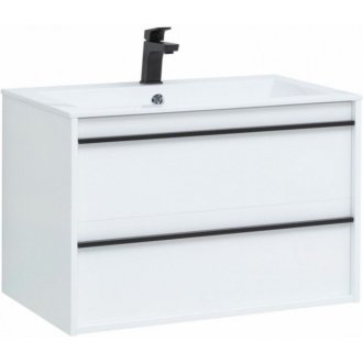 Мебель для ванной Aquanet Lino 80 белая матовая